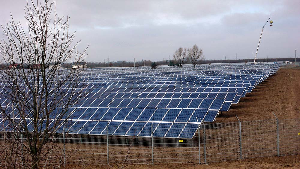 Großer Solarpark mit APS Übersicht